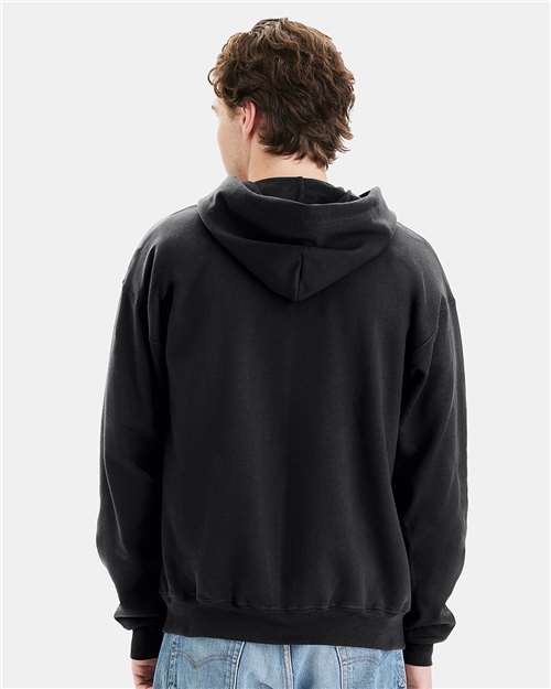 Unisex Ultimate Cotton® Full-Zip Hooded Sweatshirt - Black