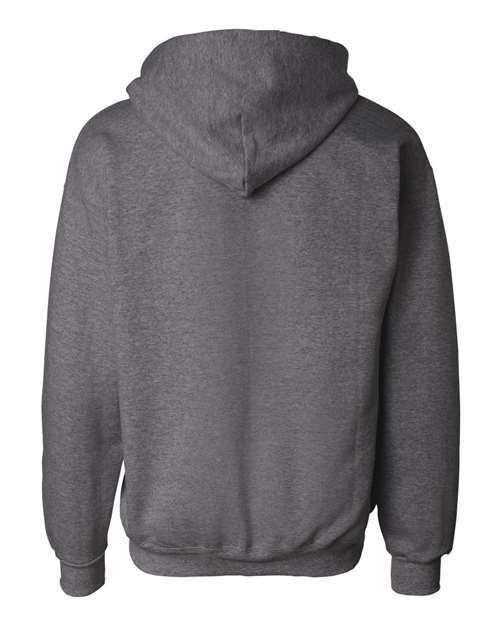 Unisex Ultimate Cotton® Full-Zip Hooded Sweatshirt - Charcoal Heather