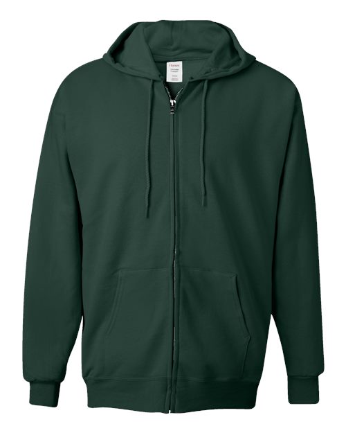 Unisex Ultimate Cotton® Full-Zip Hooded Sweatshirt - Deep Forest