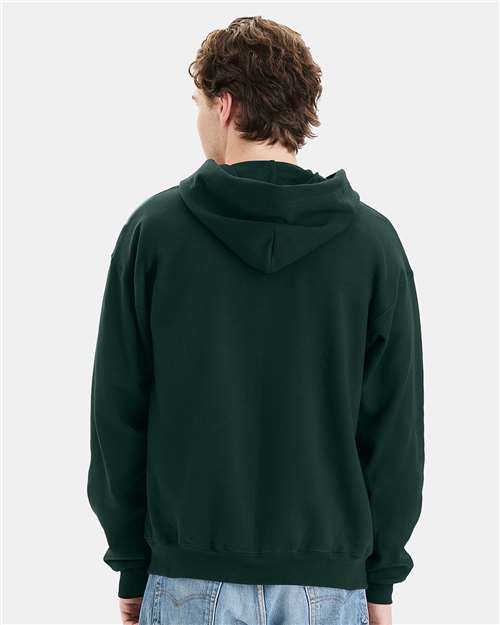 Unisex Ultimate Cotton® Full-Zip Hooded Sweatshirt - Deep Forest