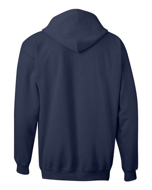Unisex Ultimate Cotton® Full-Zip Hooded Sweatshirt - Navy