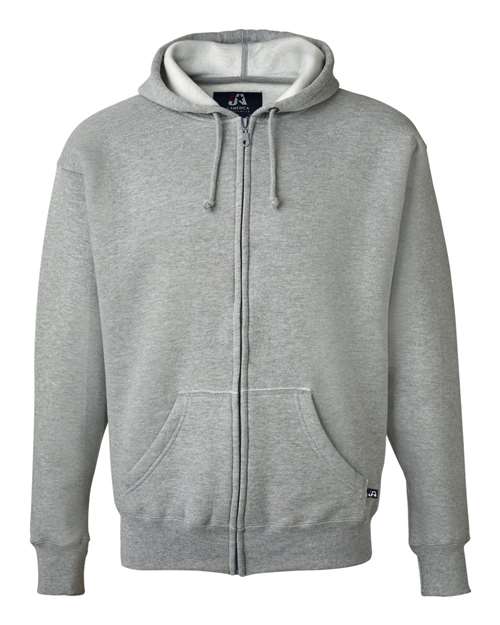 Men's Premium Full-Zip Hooded Sweatshirt - Oxford