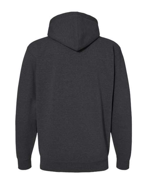 Unisex Heavyweight Full-Zip Hooded Sweatshirt - Charcoal Heather