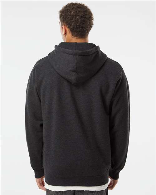 Unisex Heavyweight Full-Zip Hooded Sweatshirt - Charcoal Heather