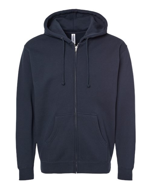 Unisex Heavyweight Full-Zip Hooded Sweatshirt - Navy