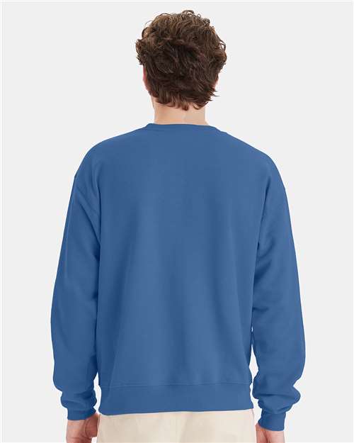 Unisex EcoSmart® Crewneck Sweatshirt - Denim Blue
