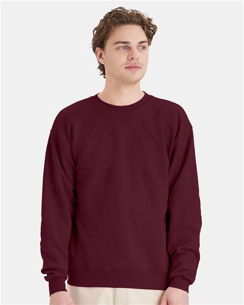 Unisex EcoSmart® Crewneck Sweatshirt - Maroon