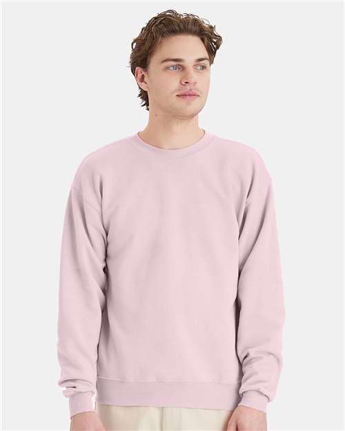 Unisex EcoSmart® Crewneck Sweatshirt - Pale Pink