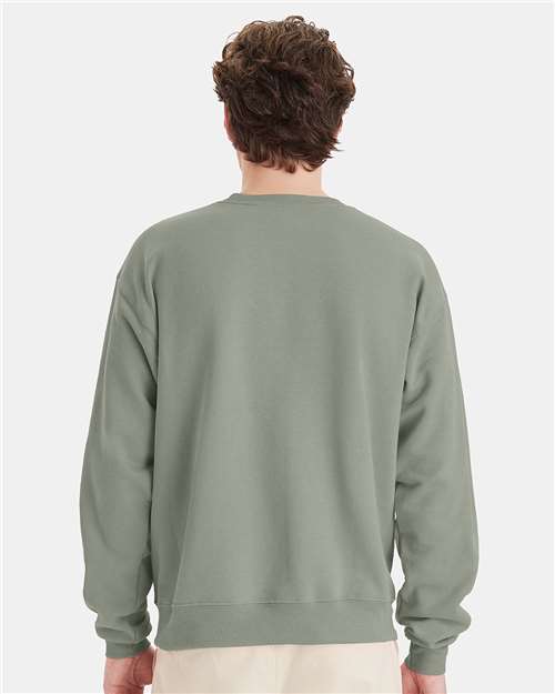 Unisex EcoSmart® Crewneck Sweatshirt - Stonewashed Green
