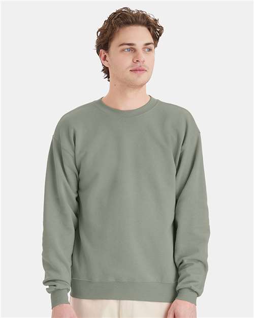 Unisex EcoSmart® Crewneck Sweatshirt - Stonewashed Green