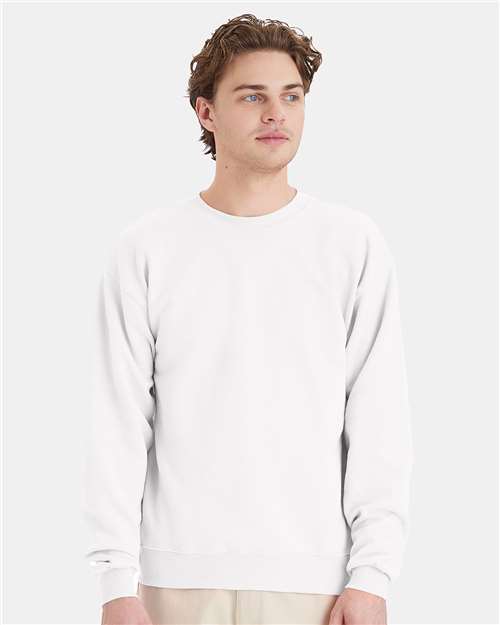 Unisex EcoSmart® Crewneck Sweatshirt - White
