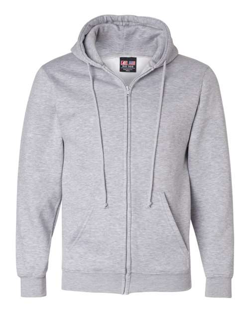 Unisex USA-Made Full-Zip Hooded Sweatshirt - Dark Ash