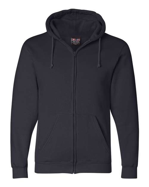 Unisex USA-Made Full-Zip Hooded Sweatshirt - Navy