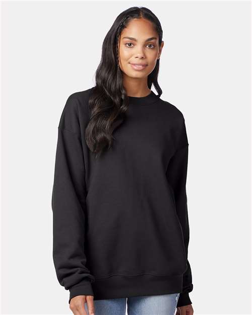 Unisex Ultimate Cotton® Crewneck Sweatshirt - Black
