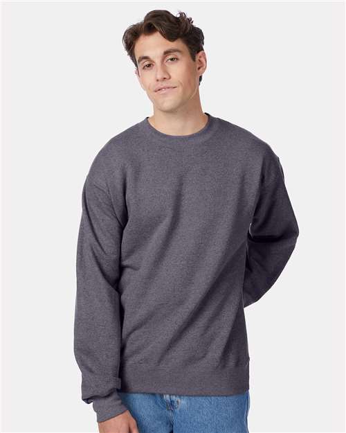 Unisex Ultimate Cotton® Crewneck Sweatshirt - Charcoal Heather