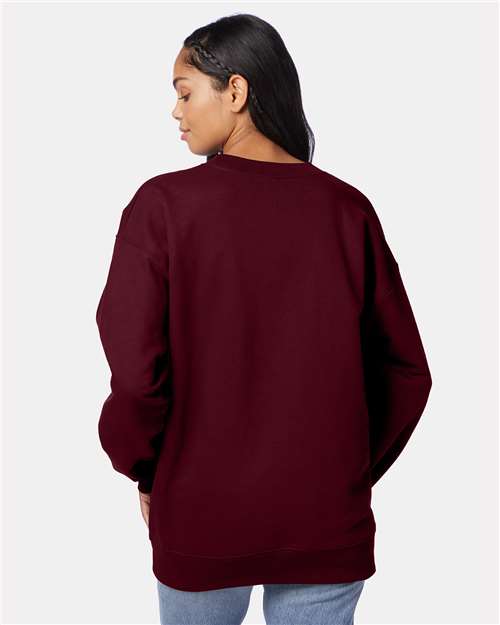 Unisex Ultimate Cotton® Crewneck Sweatshirt - Maroon