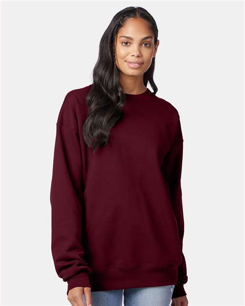 Unisex Ultimate Cotton® Crewneck Sweatshirt - Maroon