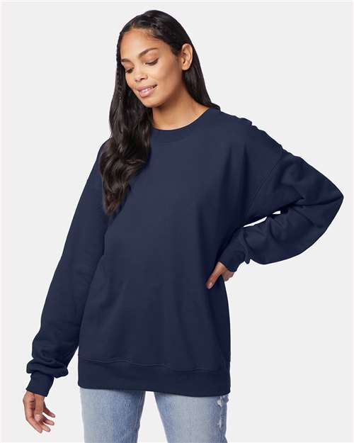 Unisex Ultimate Cotton® Crewneck Sweatshirt - Navy