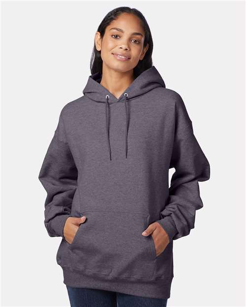 Unisex Ultimate Cotton® Hooded Sweatshirt - Charcoal Heather