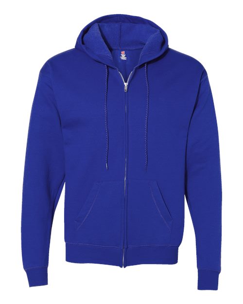 Unisex EcoSmart® Full-Zip Hooded Sweatshirt - Deep Royal
