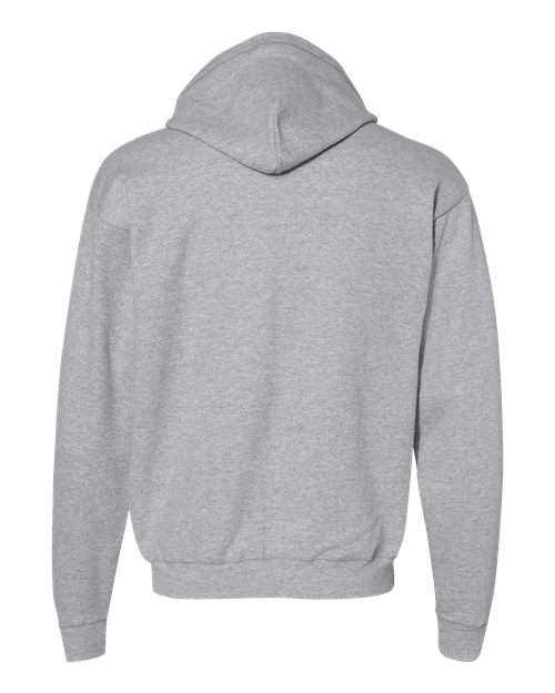 Unisex EcoSmart® Full-Zip Hooded Sweatshirt - Light Steel