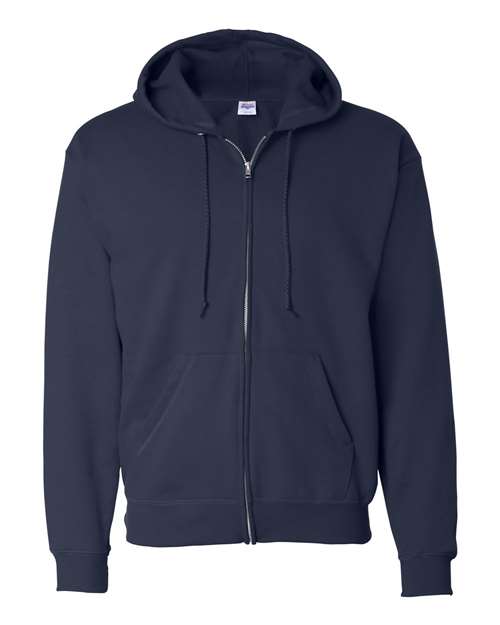 Unisex EcoSmart® Full-Zip Hooded Sweatshirt - Navy