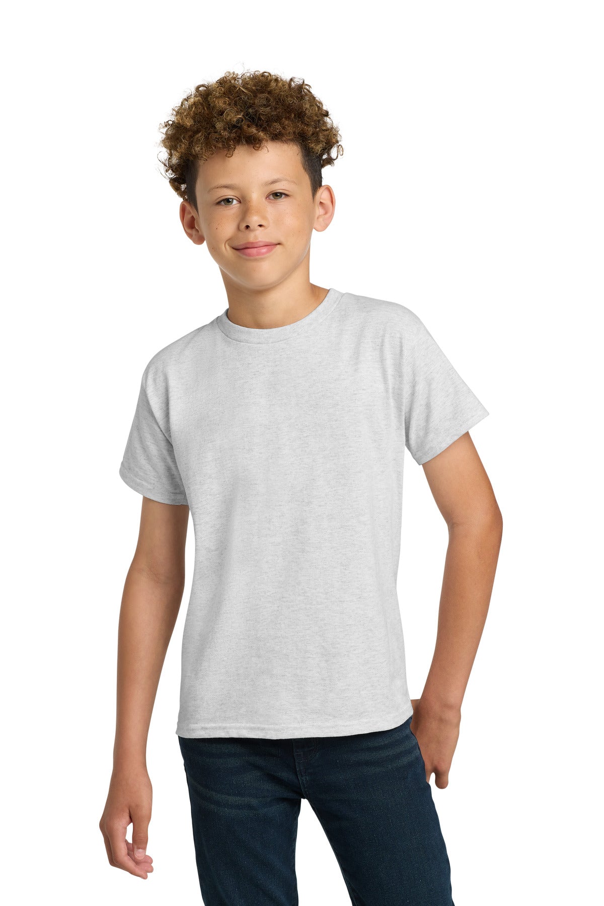 Gildan - Youth Ultra Cotton100% US Cotton T-Shirt - Ash