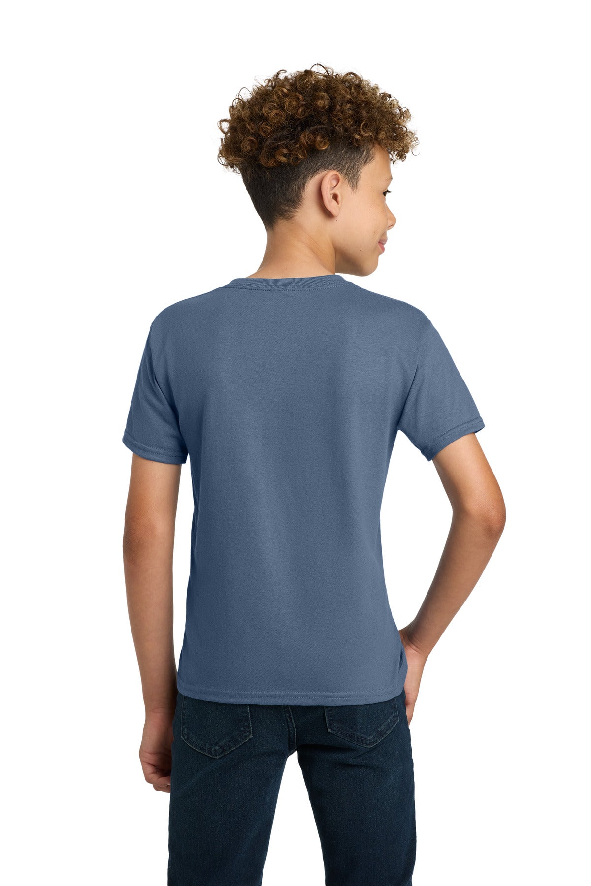 Gildan - Youth Ultra Cotton100% US Cotton T-Shirt - Indigo Blue