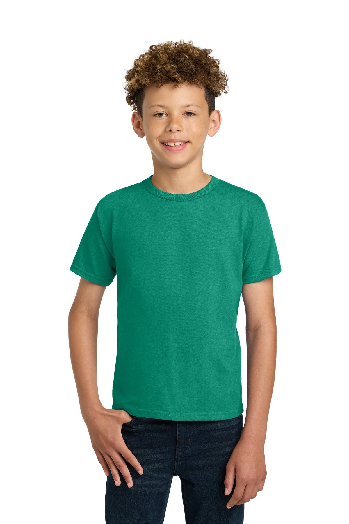 Gildan - Youth Ultra Cotton100% US Cotton T-Shirt - Kelly Green