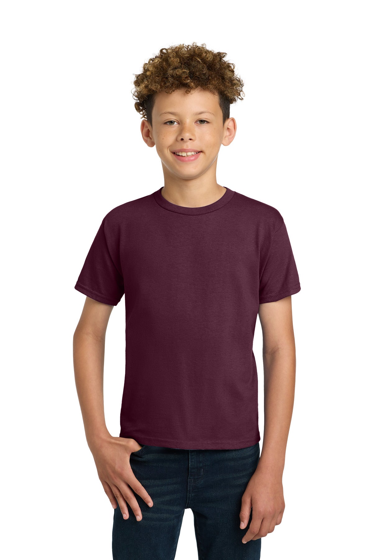 Gildan - Youth Ultra Cotton100% US Cotton T-Shirt - Maroon