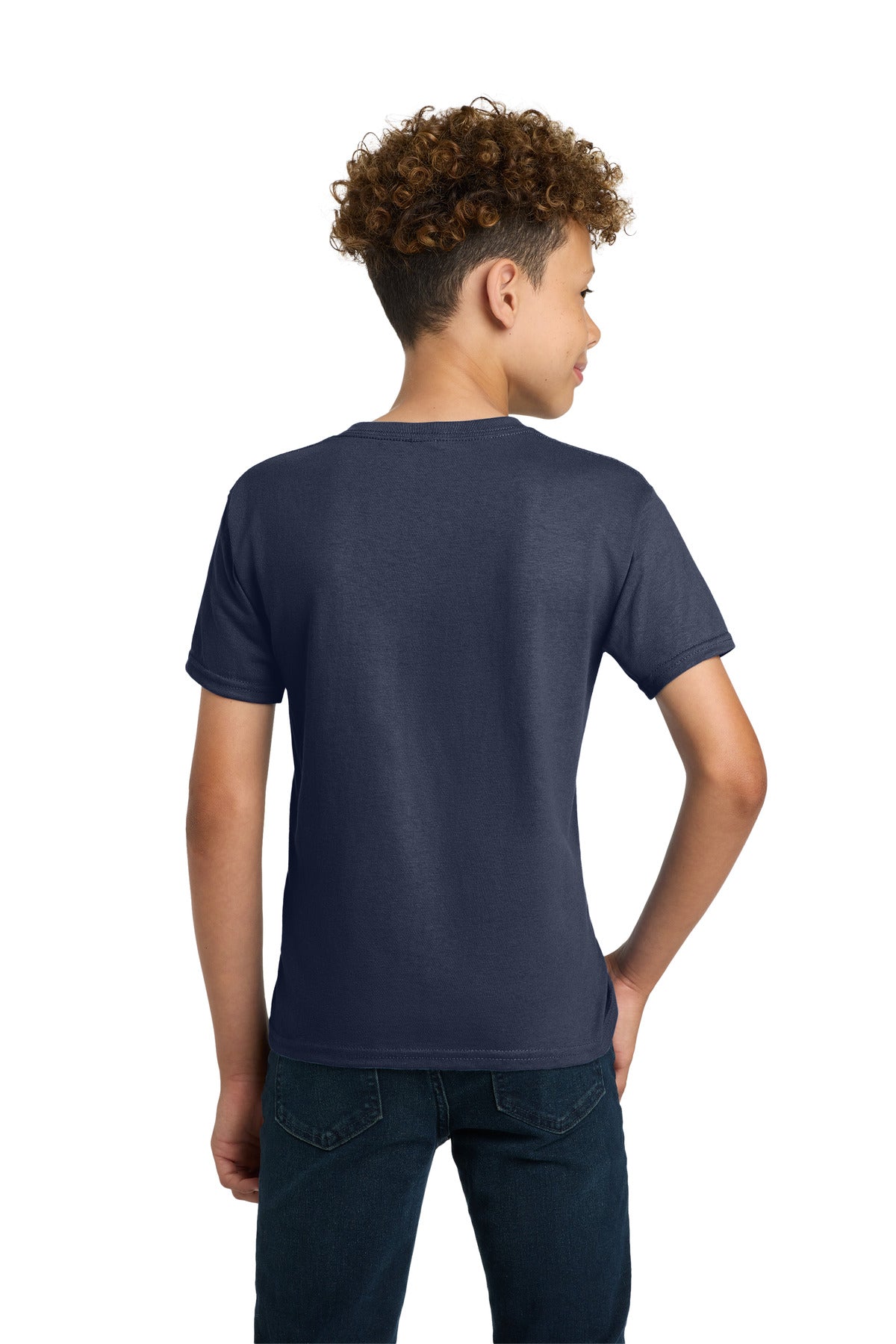 Gildan - Youth Ultra Cotton100% US Cotton T-Shirt - Navy