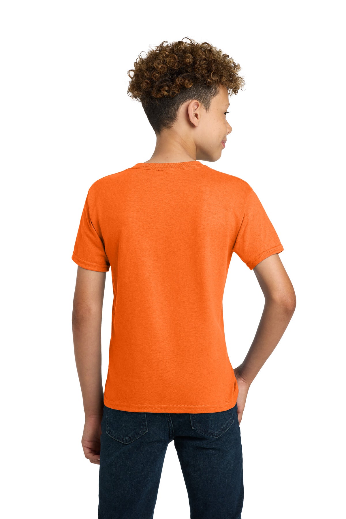 Gildan - Youth Ultra Cotton100% US Cotton T-Shirt - S. Orange