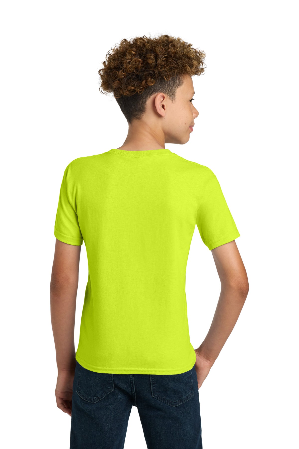 Gildan - Youth Ultra Cotton100% US Cotton T-Shirt - Safety Green