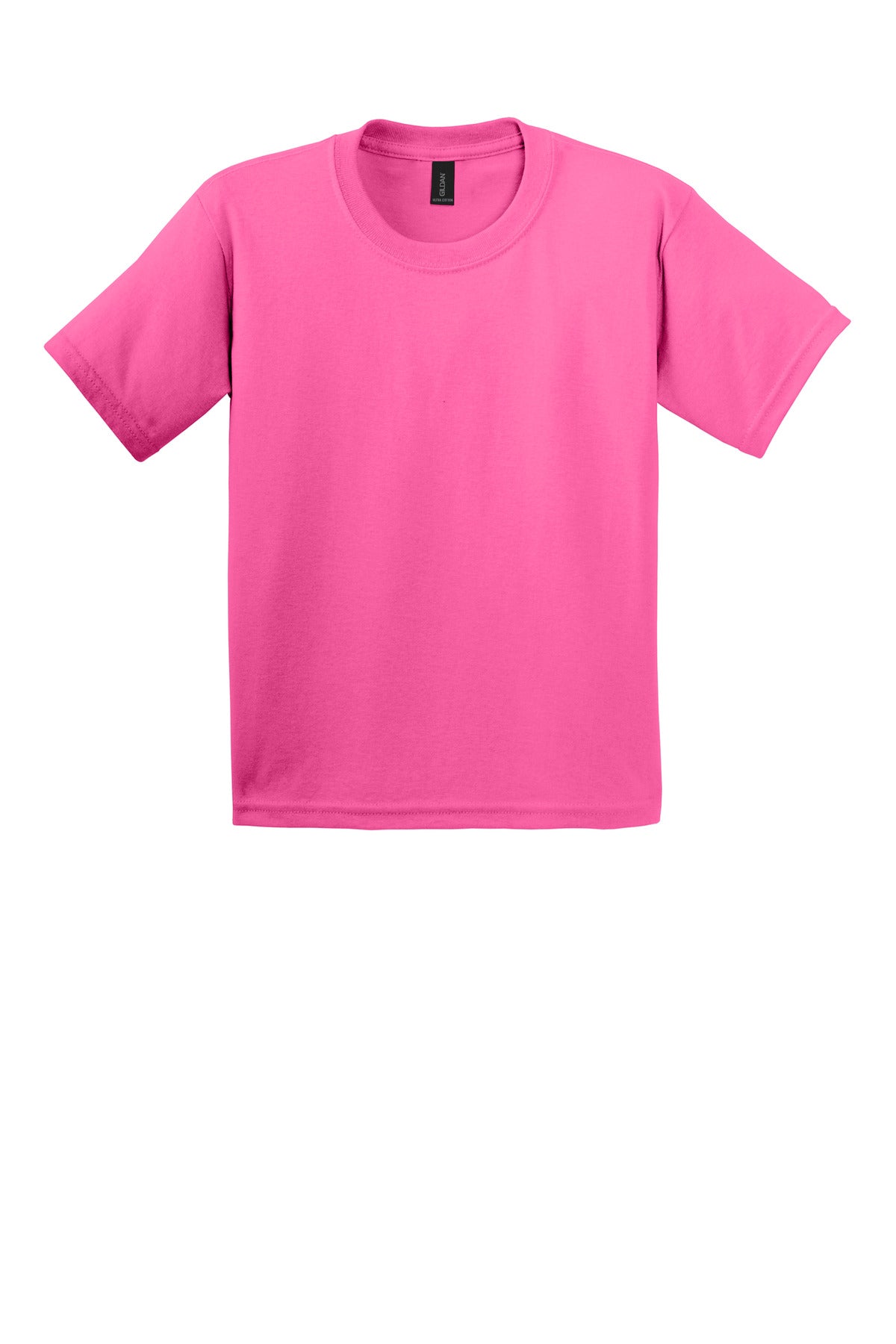 Gildan - Youth Ultra Cotton100% US Cotton T-Shirt - Safety Pink