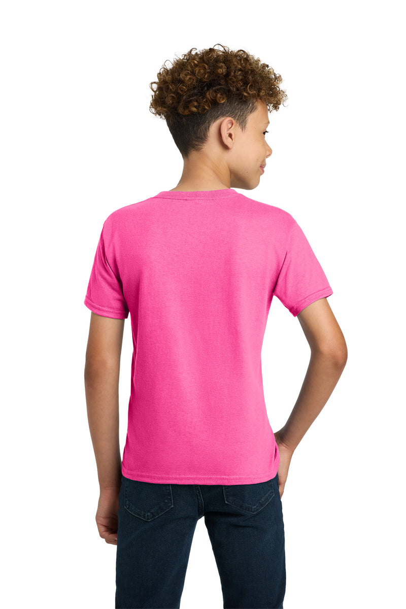 Gildan - Youth Ultra Cotton100% US Cotton T-Shirt - Safety Pink