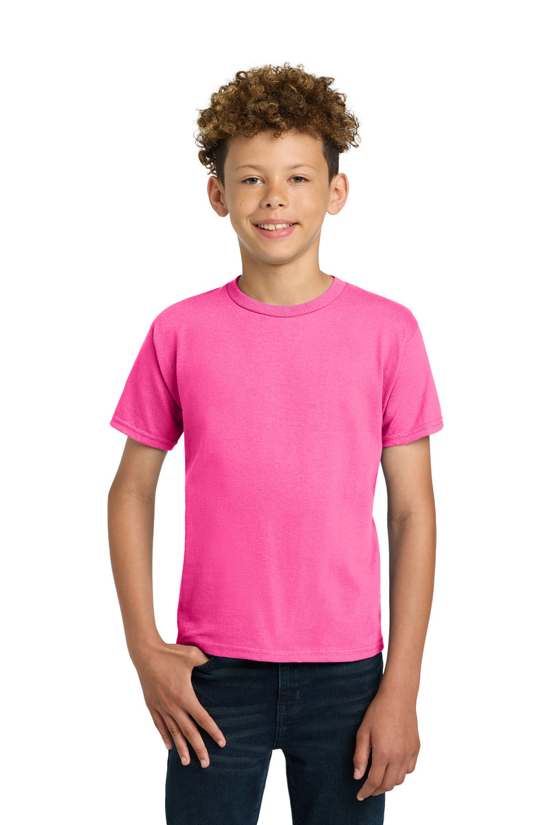 Gildan - Youth Ultra Cotton100% US Cotton T-Shirt - Safety Pink