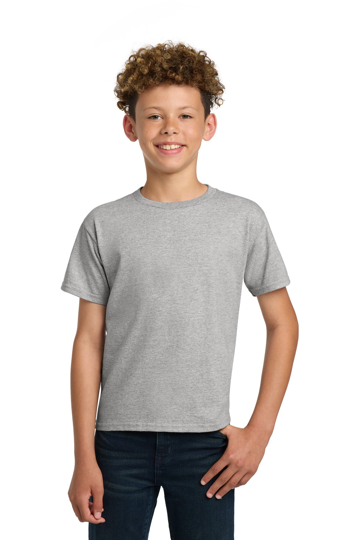 Gildan - Youth Ultra Cotton100% US Cotton T-Shirt - Sport Grey