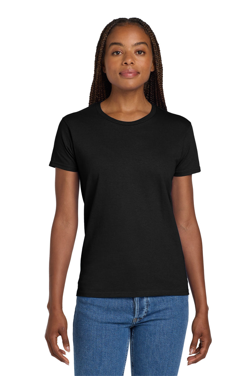 Gildan Women's Ultra Cotton 100% US Cotton T-Shirt. - Black