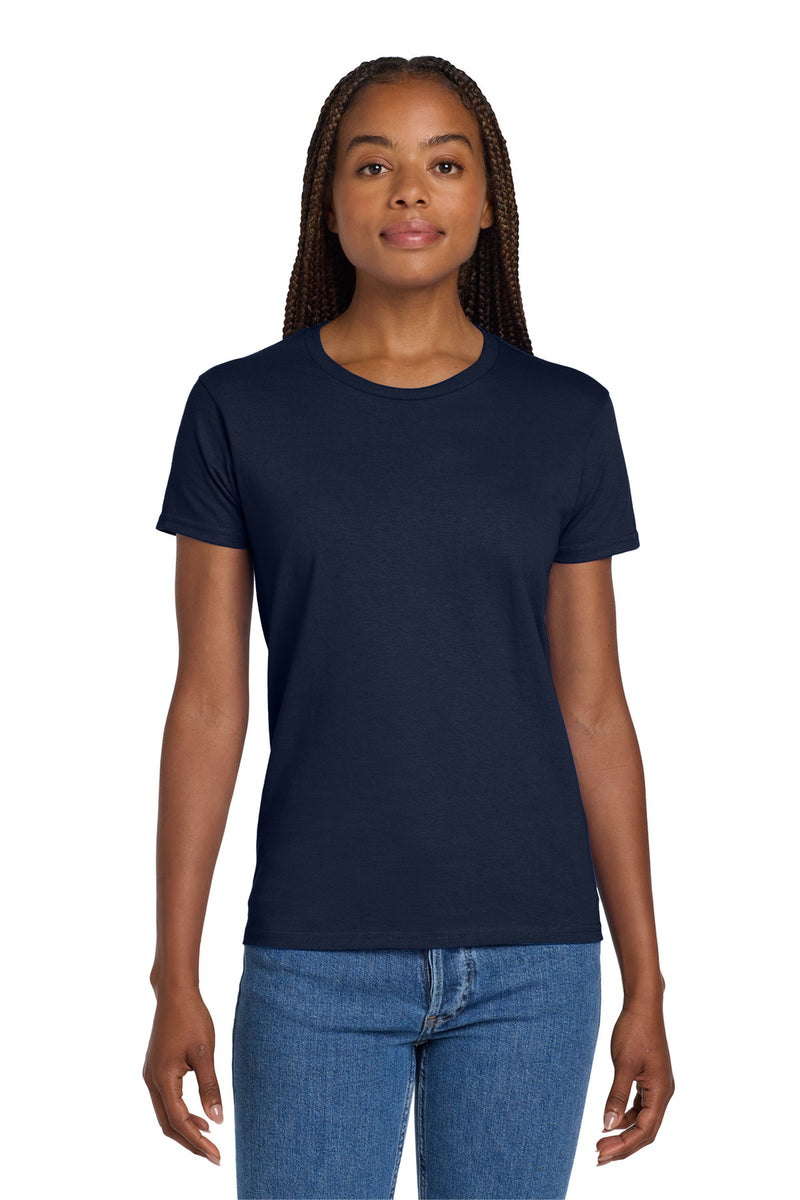 Gildan Women's Ultra Cotton 100% US Cotton T-Shirt. - Navy
