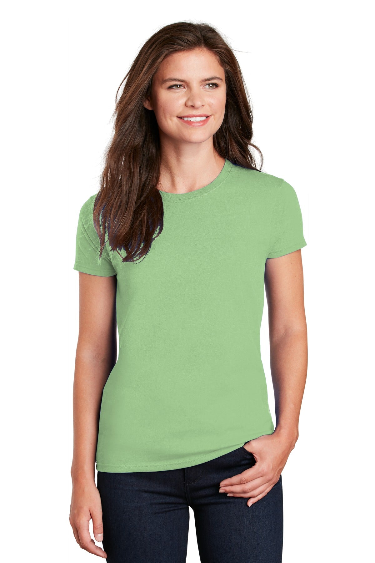 Gildan Women's Ultra Cotton 100% US Cotton T-Shirt. - Pistachio