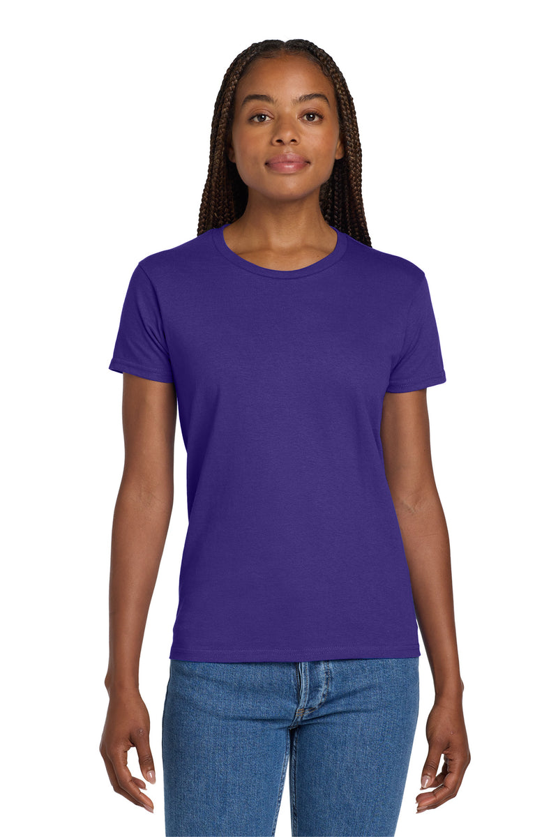 Gildan Women's Ultra Cotton 100% US Cotton T-Shirt. - Purple