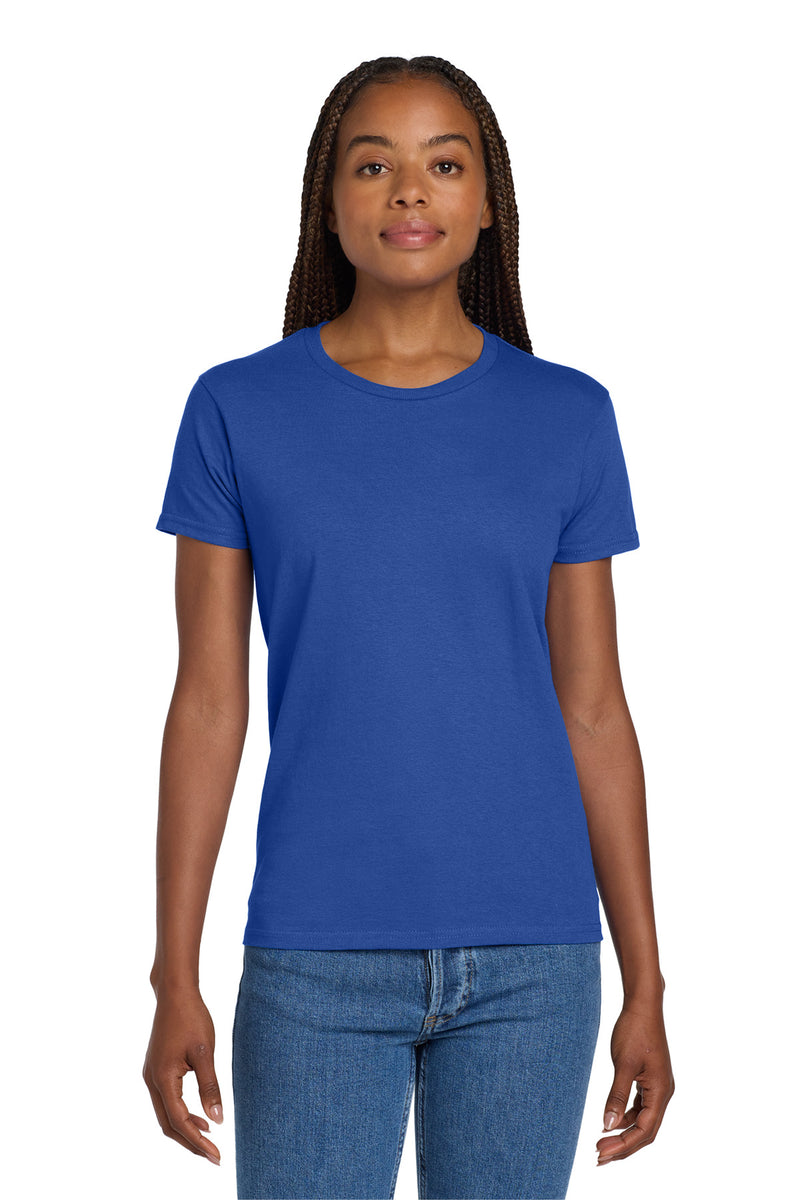 Gildan Women's Ultra Cotton 100% US Cotton T-Shirt. - Royal