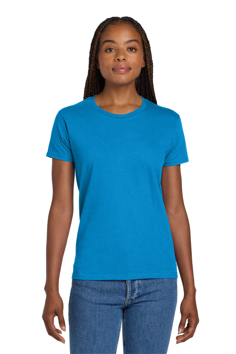 Gildan Women's Ultra Cotton 100% US Cotton T-Shirt. - Sapphire