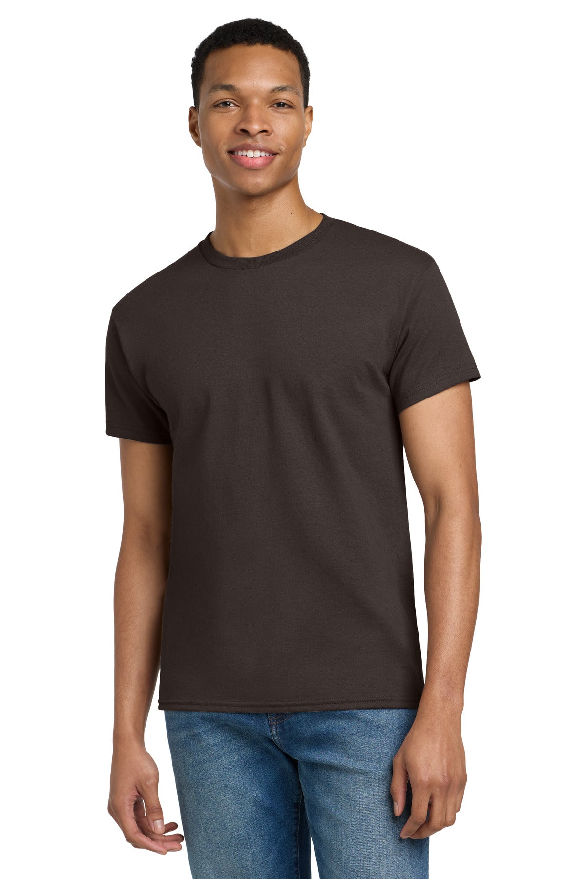 Gildan - Ultra Cotton 100% US Cotton T-Shirt - Dark Chocolate