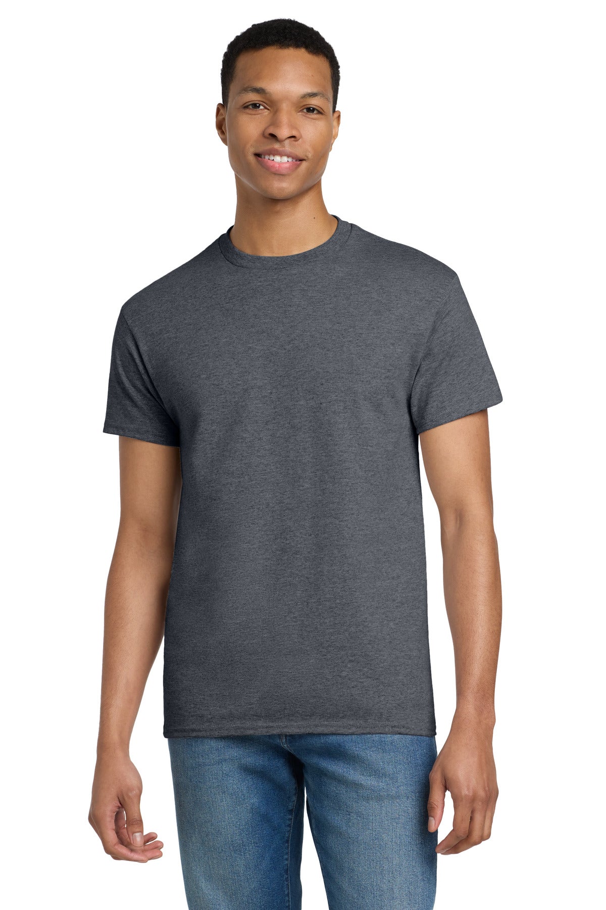 Gildan - Ultra Cotton 100% US Cotton T-Shirt - Dark Heather