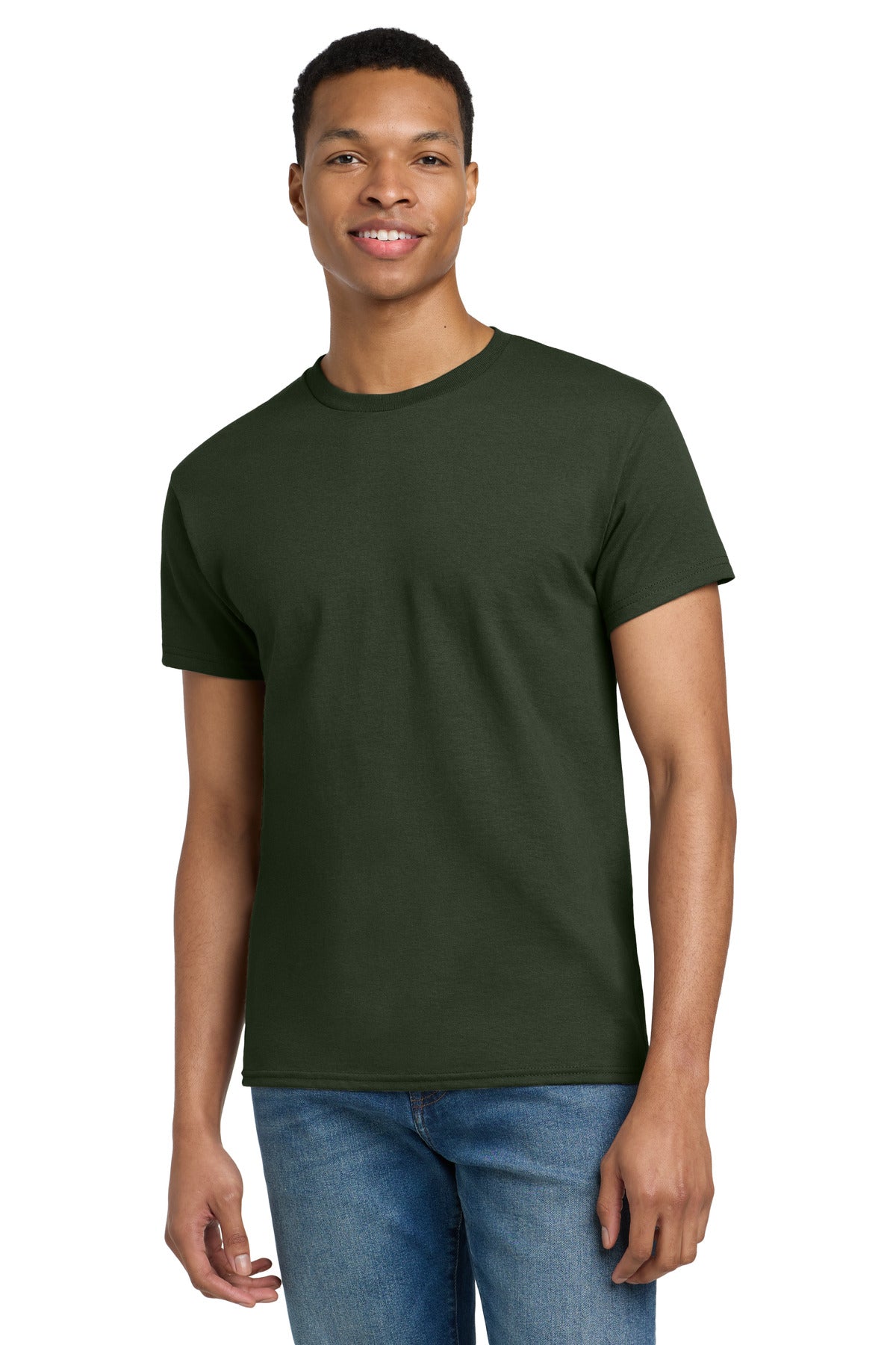 Gildan - Ultra Cotton 100% US Cotton T-Shirt - Forest Green