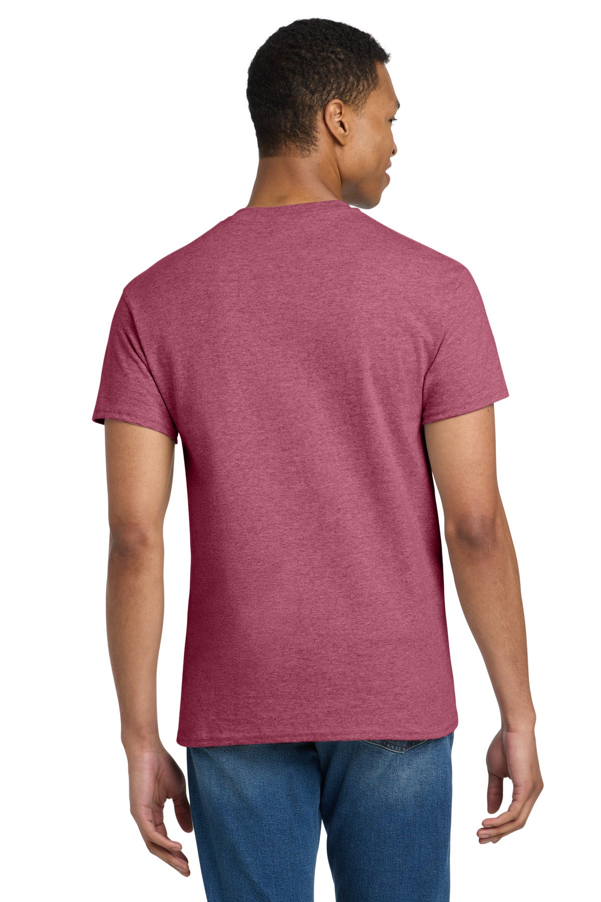 Gildan - Ultra Cotton 100% US Cotton T-Shirt - Heathered Cardinal