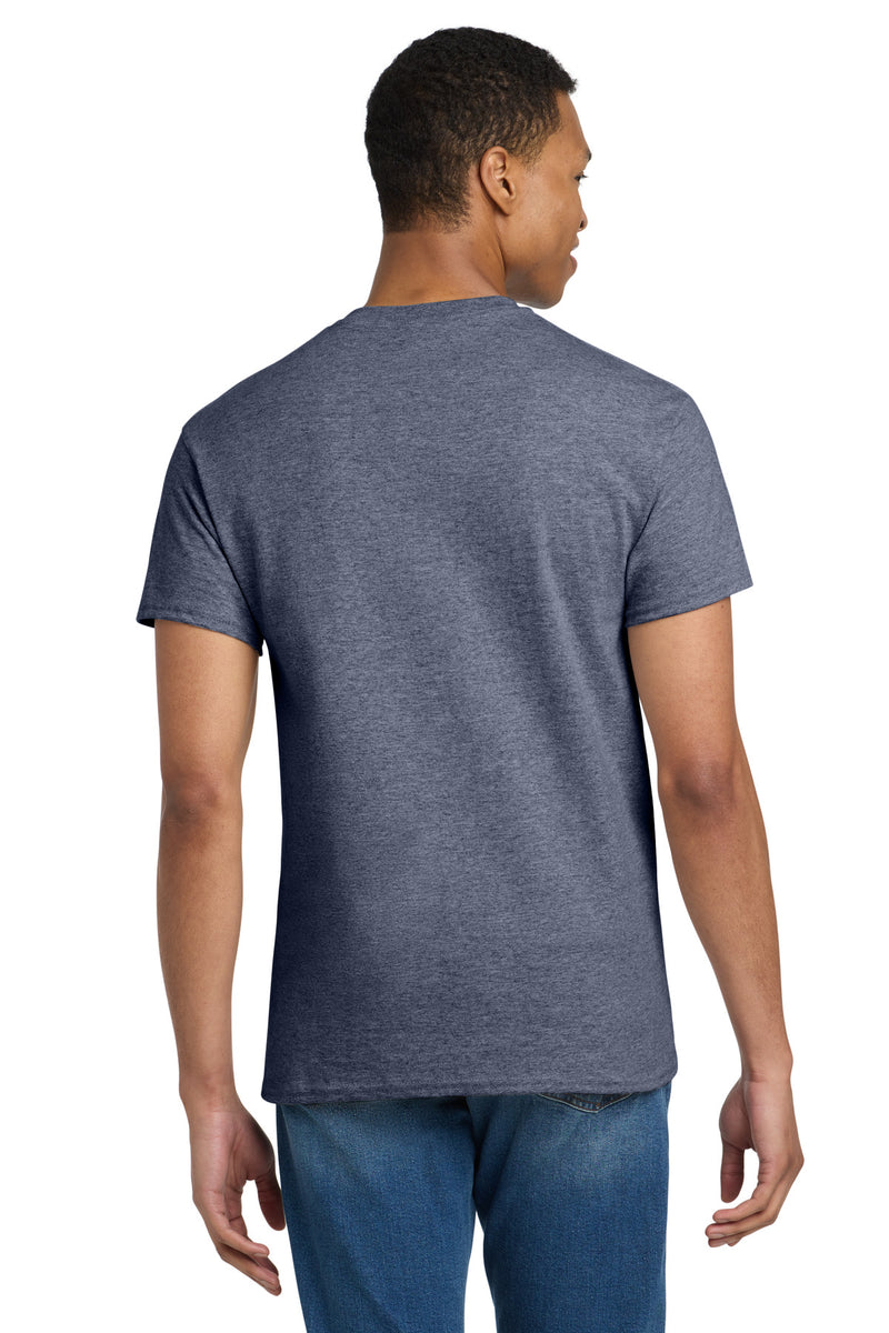 Gildan - Ultra Cotton 100% US Cotton T-Shirt - Heathered Navy