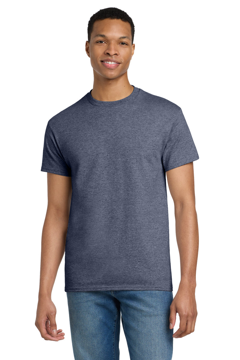 Gildan - Ultra Cotton 100% US Cotton T-Shirt - Heathered Navy