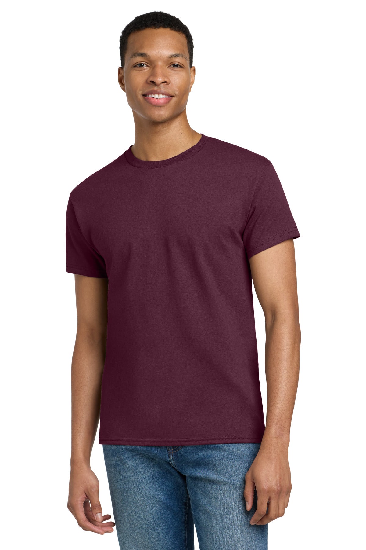 Gildan - Ultra Cotton 100% US Cotton T-Shirt - Maroon